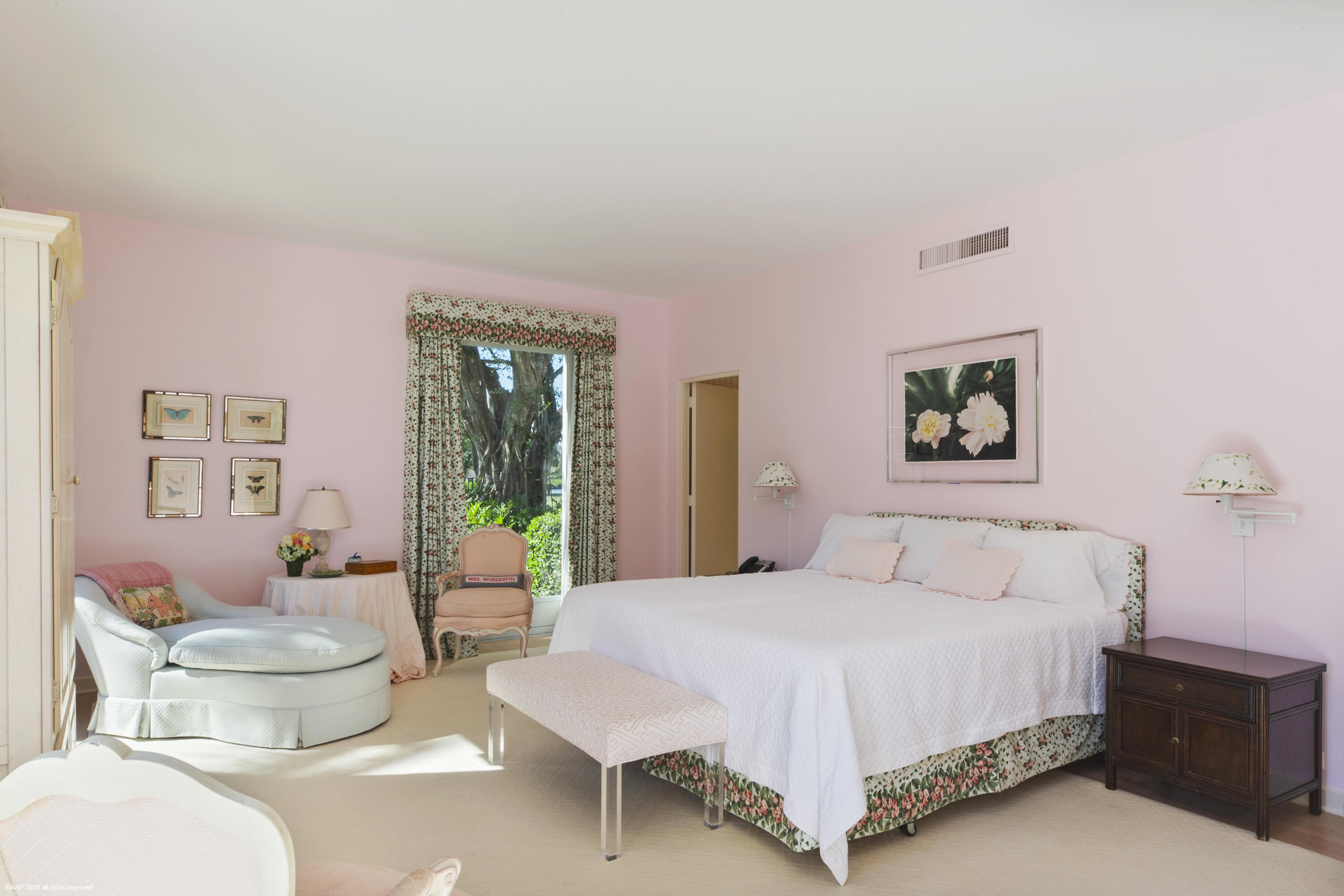 30 Gomez Road Jupiter Island, FL 33455 - Photo 18 of 30 a bedroom with a bed and a large window