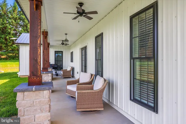 a view of a ocean from a patio