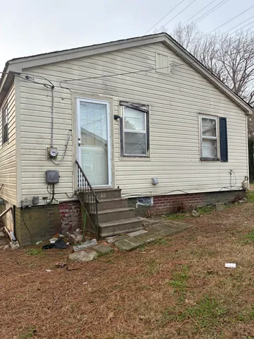 a front view of house