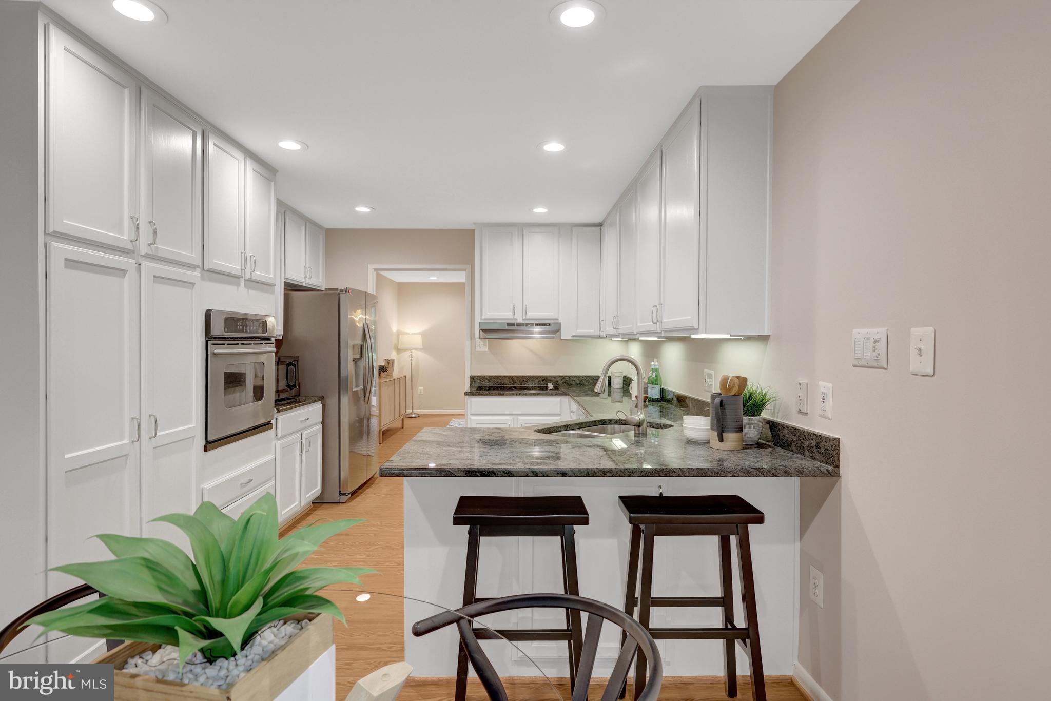 1600 Wainwright Drive Reston, VA 20190 - Photo 16 of 55 The kitchen has great recessed lighting & cabinets