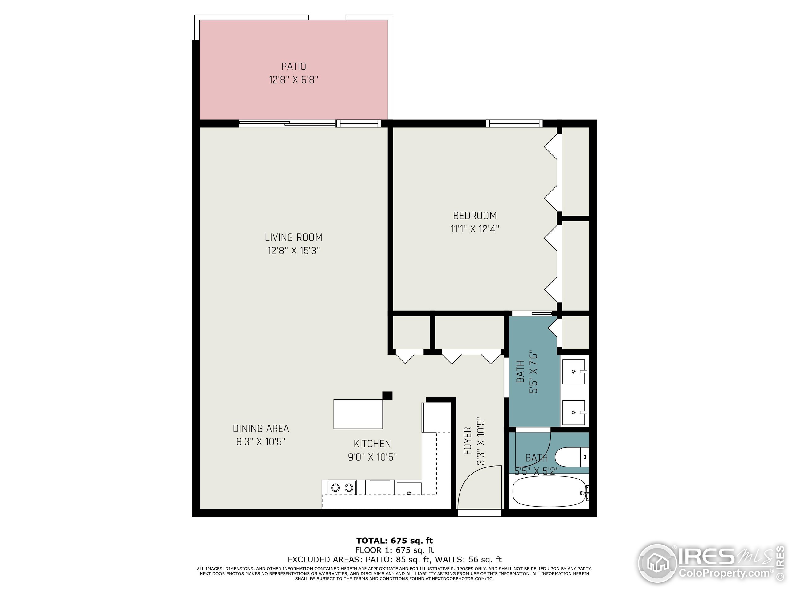 620 Mathews Street, Unit 104 Fort Collins, CO 80524 - Photo 30 of 32 a picture of a wall with a white wall