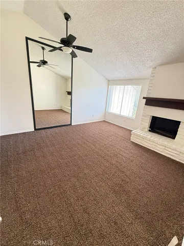 a bathroom with a sink vanity and mirror