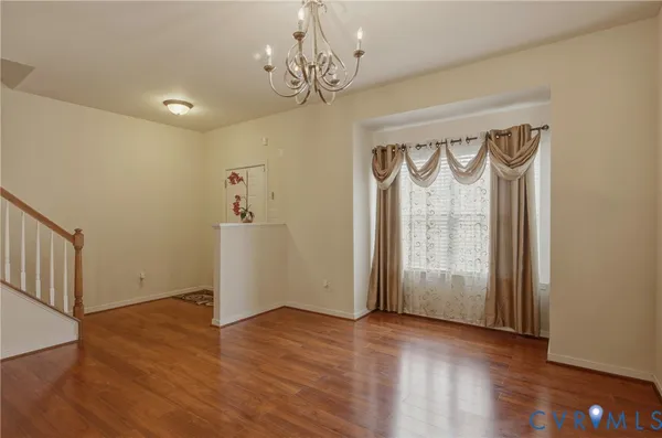 wooden floor in an empty room