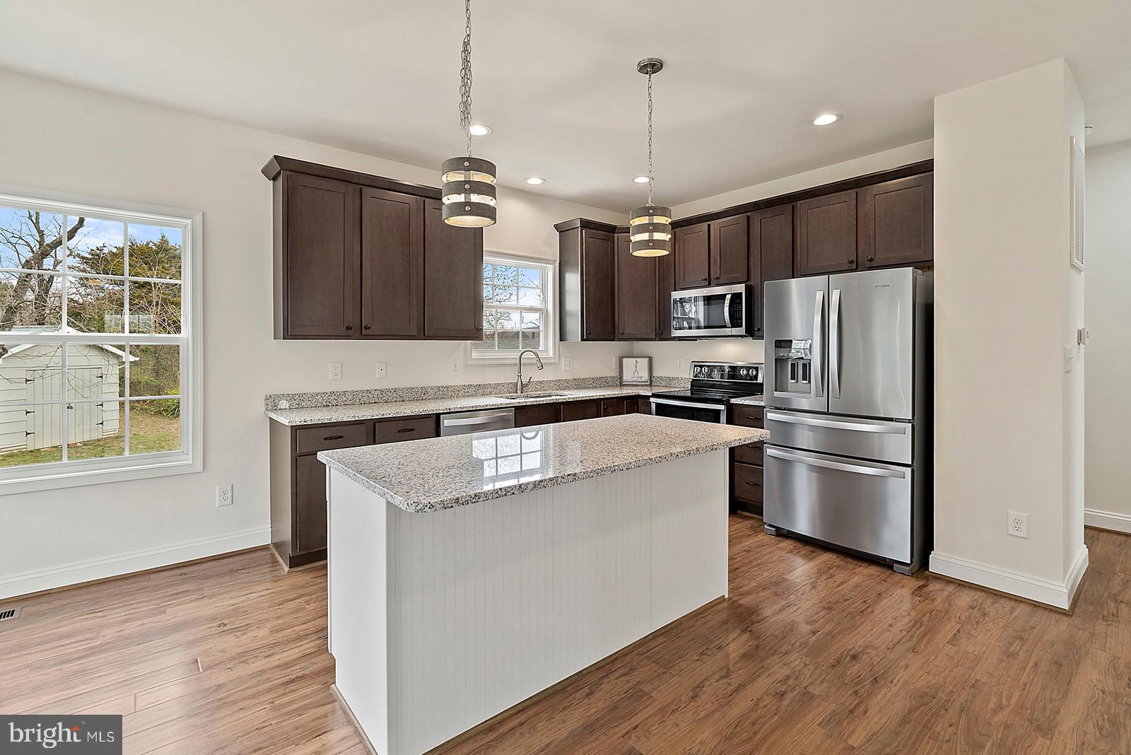 12020 Hume Road Hume, VA 22639 - Photo 10 of 38 Island with Pendant lights, overhang for seating