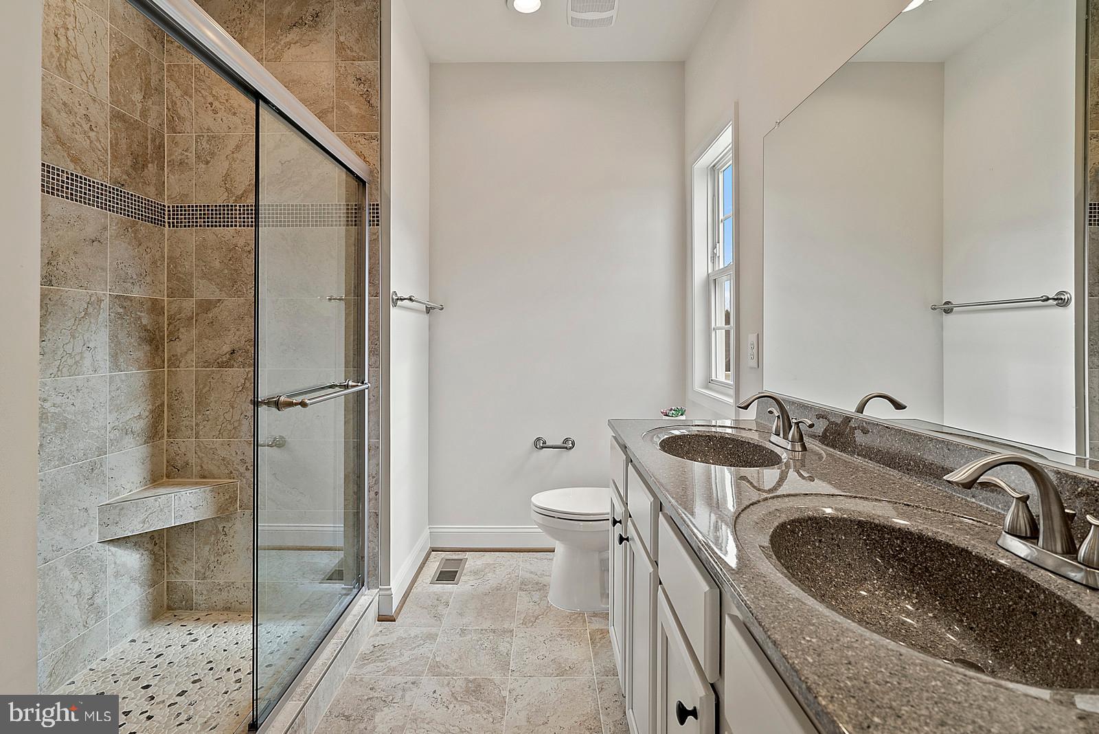 12020 Hume Road Hume, VA 22639 - Photo 18 of 38 Stylish Master Bath with tiled shower
