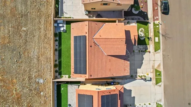 an aerial view of a city