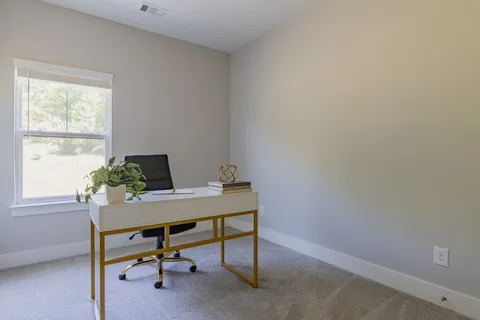 a view of a workspace with a window