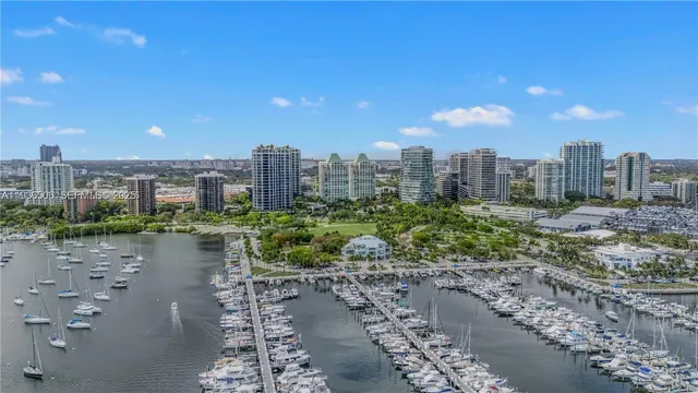 a city view with tall buildings