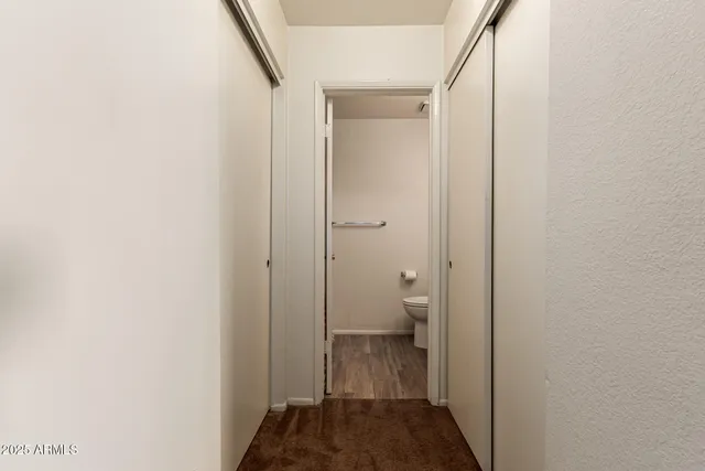 a view of a bathroom from a bathroom