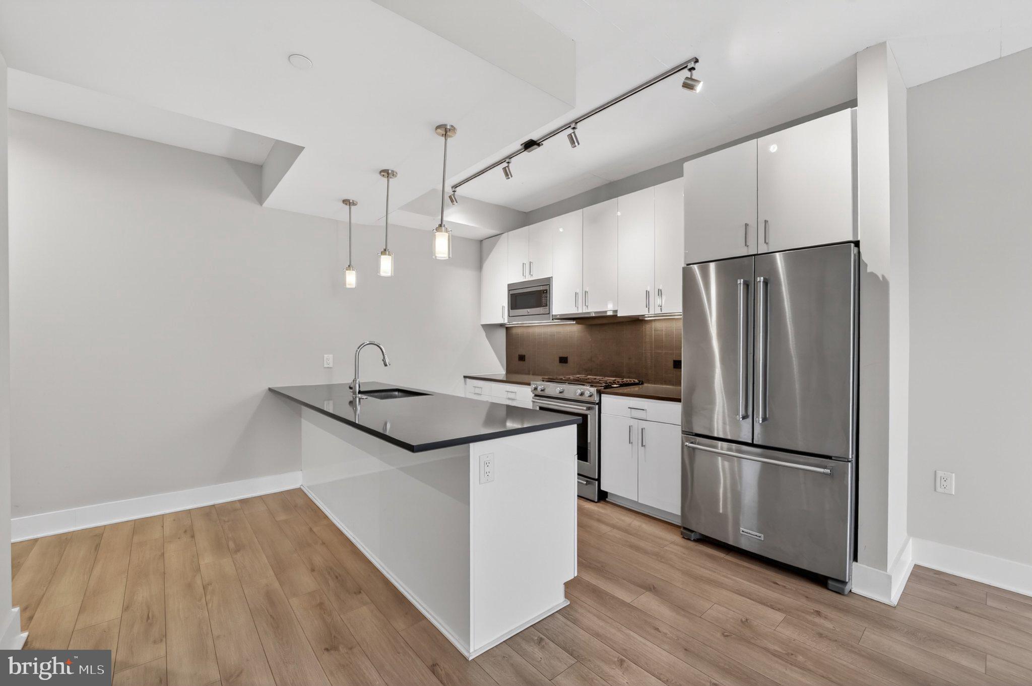 88 V Street Southwest, Unit 213 Washington, DC 20024 - Photo 8 of 26 Sleek modern kitchen with elegance.
