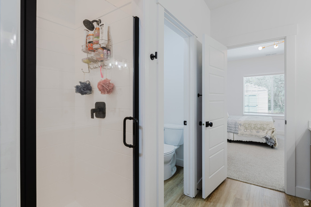 287 East 1000 North Logan, UT 84321 - Photo 25 of 41 Glass-enclosed shower with matte black fixtures