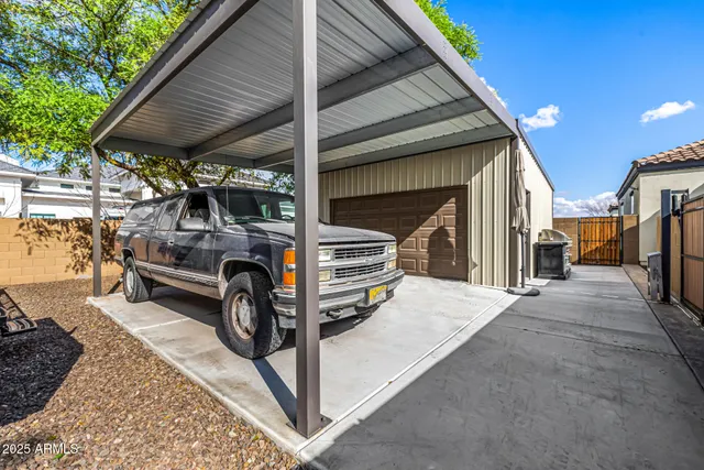 a view of car garage