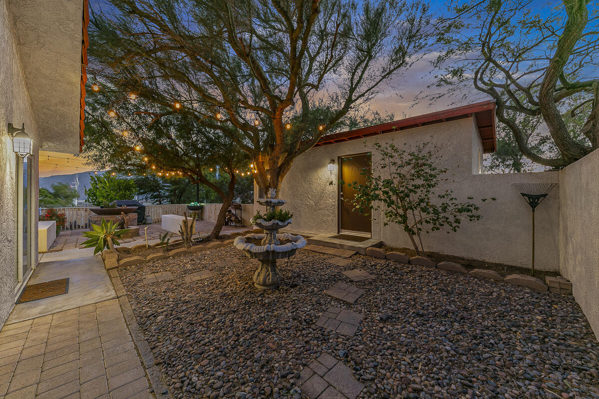 61895 Smoke Tree Road North Palm Springs, CA 92258 - Photo 20 of 88 a view of a backyard with sitting area