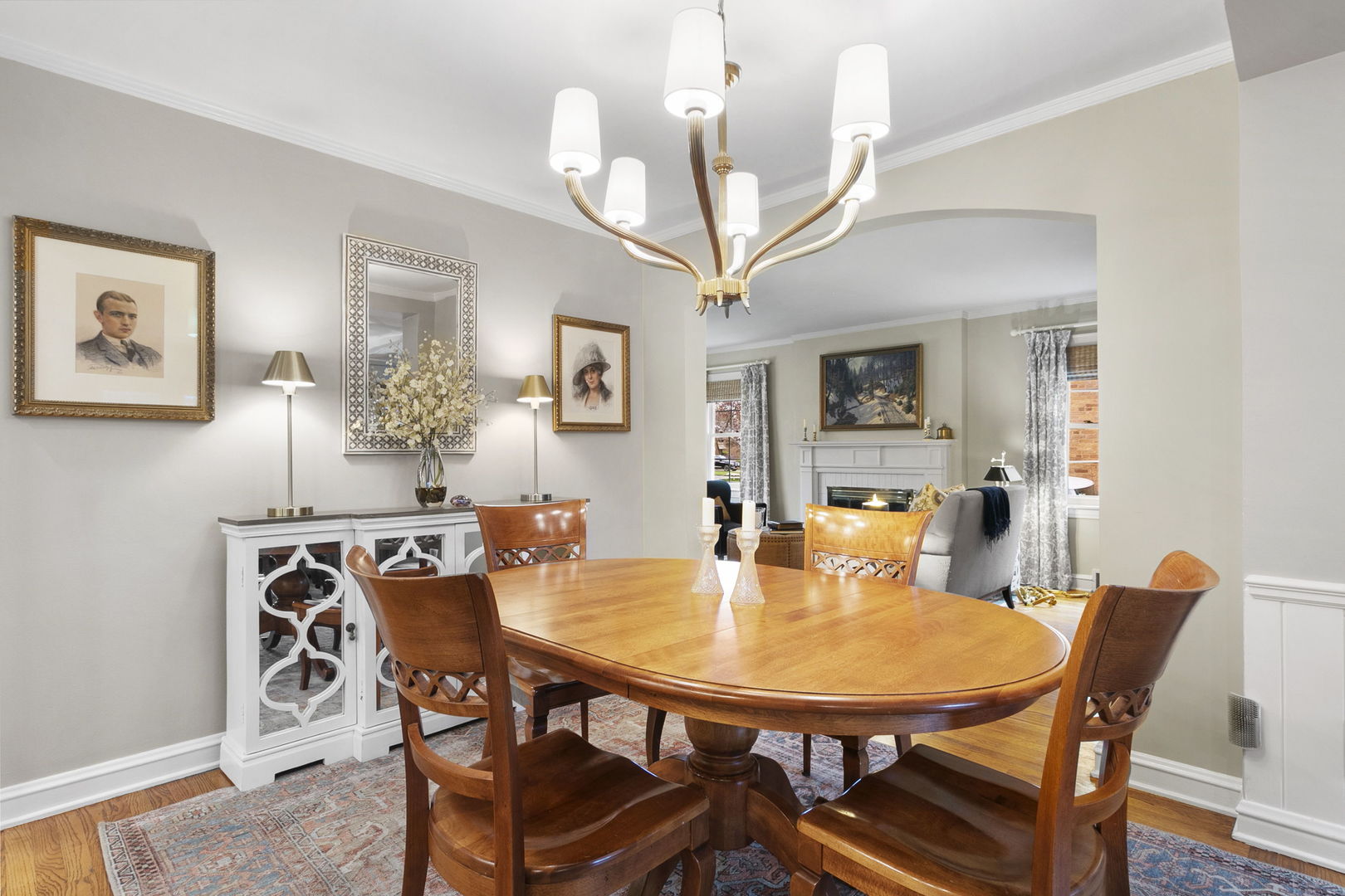 478 Uvedale Road Riverside, IL 60546 - Photo 5 of 40 a view of a dining room with furniture