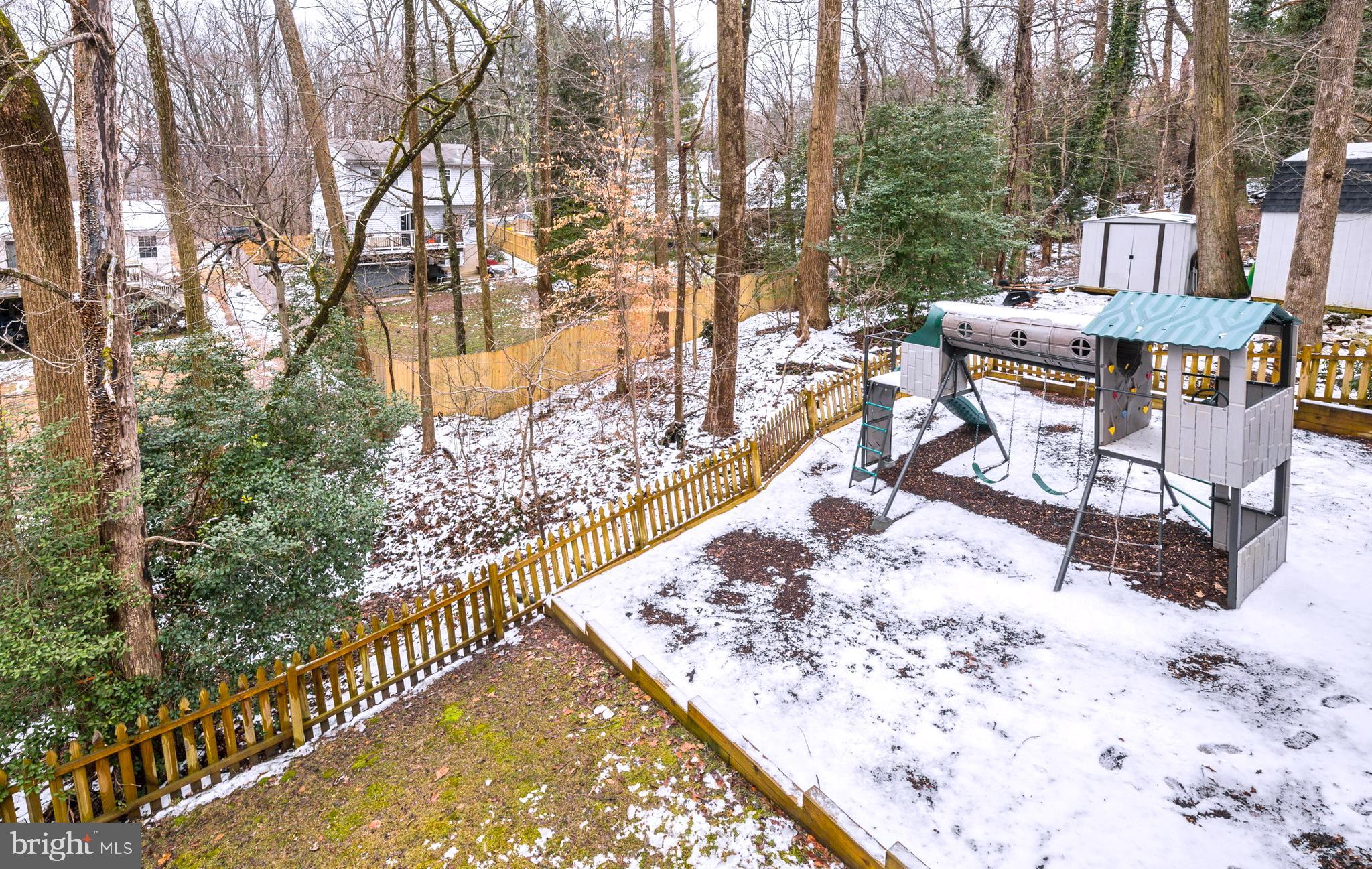 1865 Poplar Road Annapolis, MD 21401 - Photo 45 of 62 Fenced Back Yard - Playset Stays