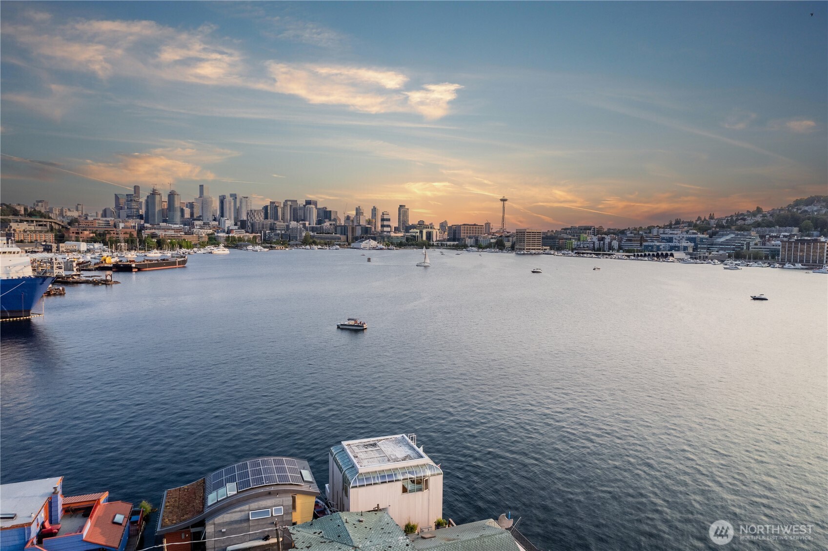 2017 Fairview Avenue East, Unit I Seattle, WA 98102 - Photo 31 of 34 a view of a ocean with city view