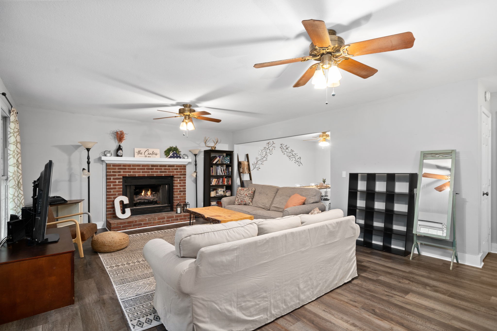 1925 7 Mile Ferry Road Clarksville, TN 37040 - Photo 7 of 57 a living room with furniture and a fireplace