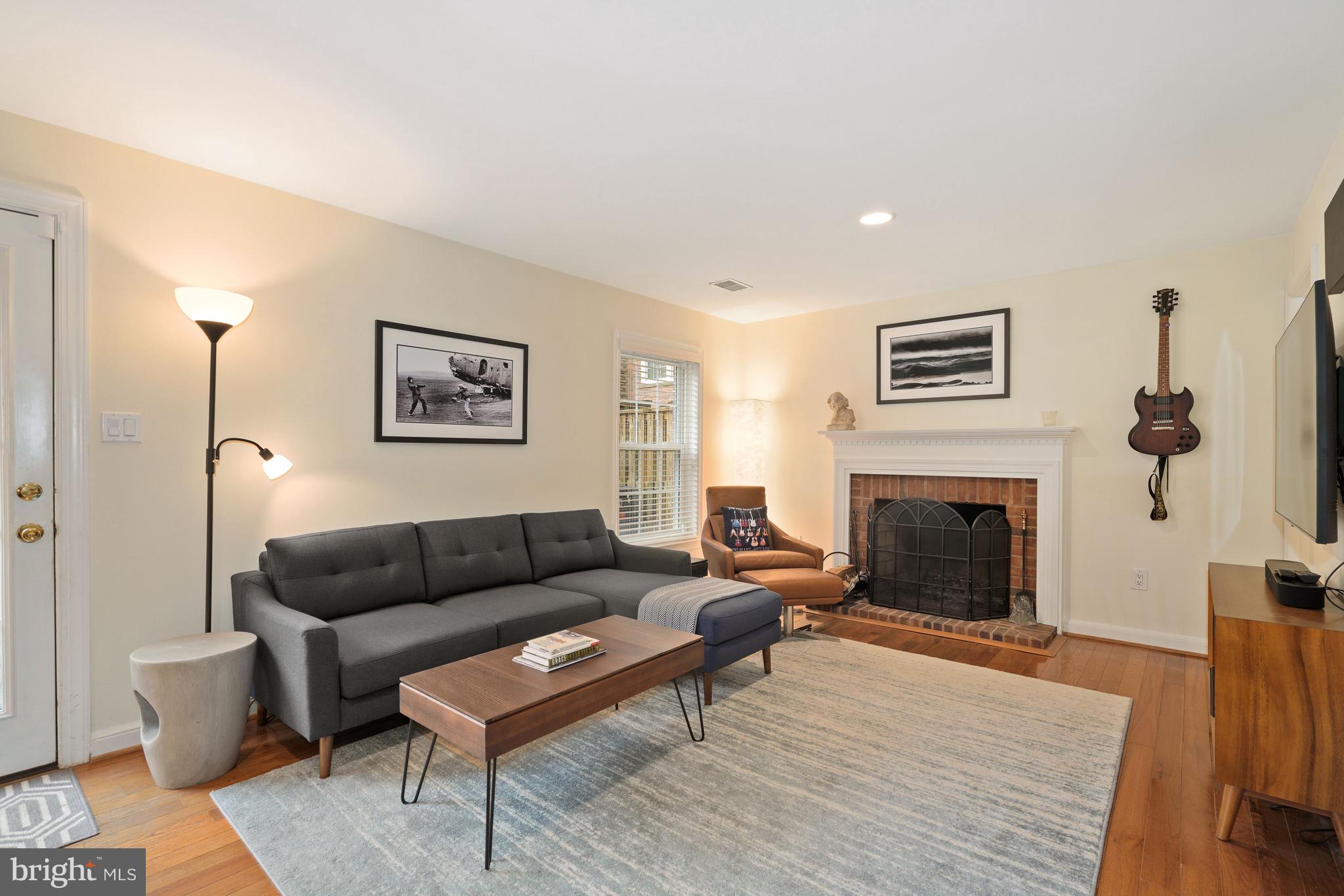 3644 Reservoir Road Northwest Washington, DC 20007 - Photo 19 of 28 Family Room w/ Fireplace