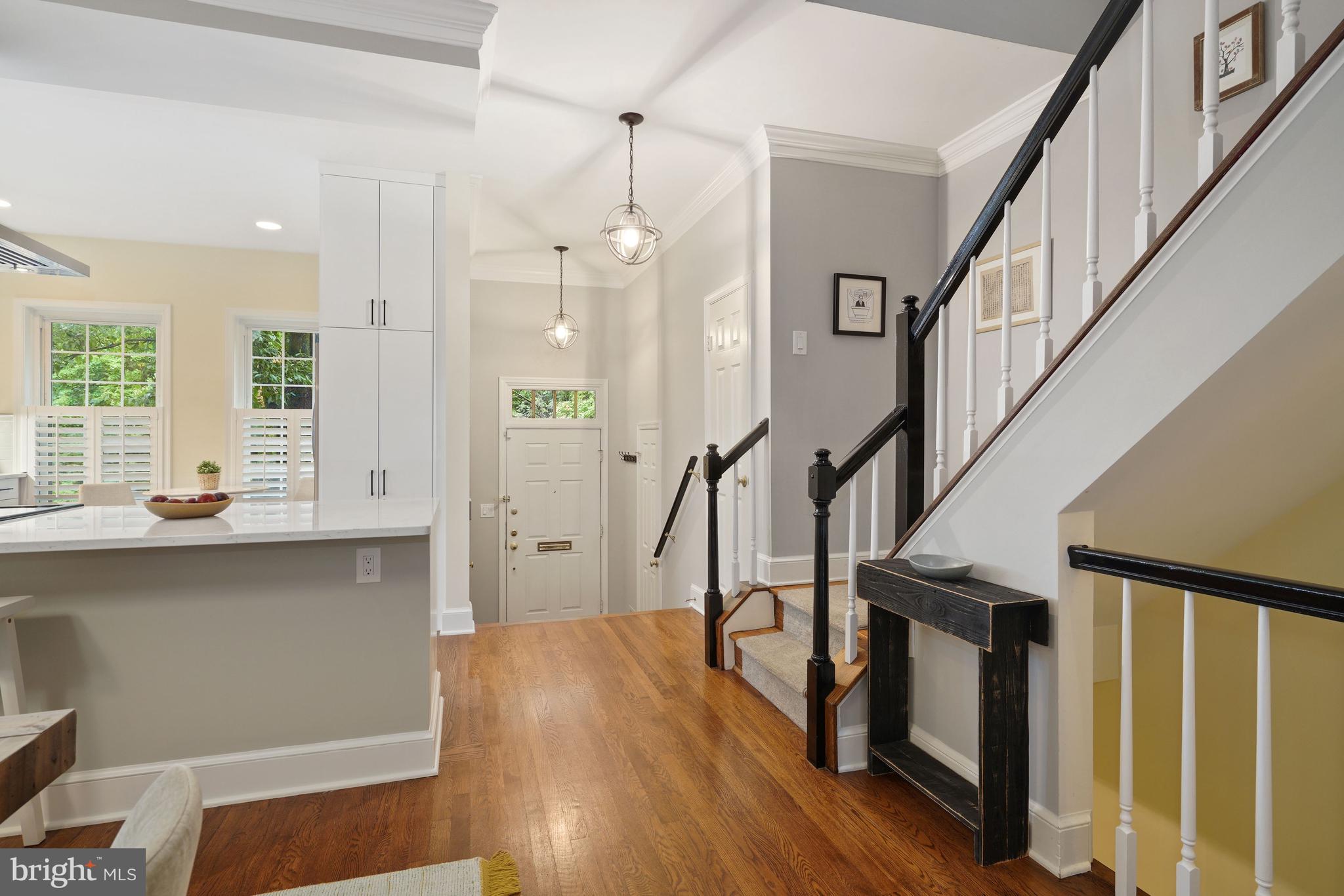 3644 Reservoir Road Northwest Washington, DC 20007 - Photo 3 of 28 Entry Foyer w/ Coat Closet & Powder Room