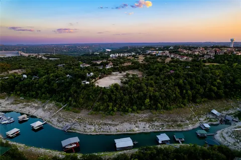 an aerial view of a city