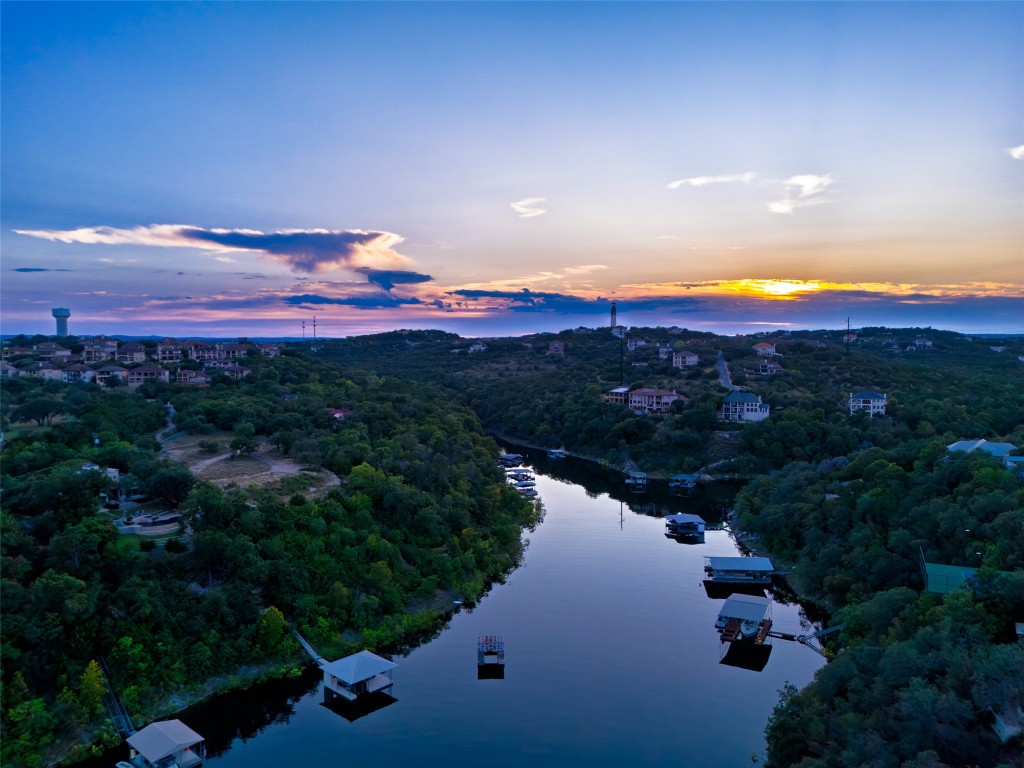 14610 Agarita Road Austin, TX 78734 - Photo 4 of 35 a view of sunset and lake