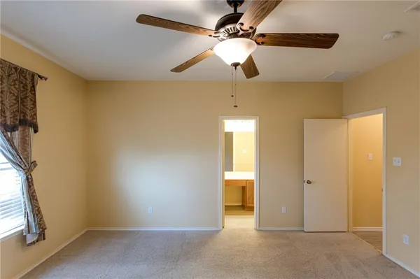 a view of an empty room