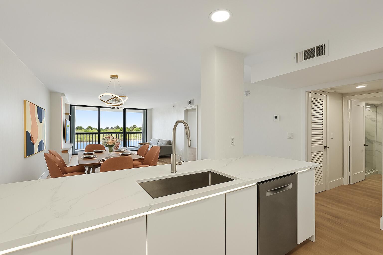 356 Golfview Road, Unit 405 North Palm Beach, FL 33408 - Photo 4 of 30 Main Veiw from Kitchen