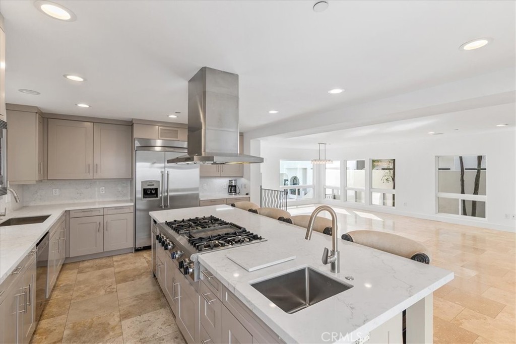 362 Pinecrest Drive Laguna Beach, CA 92651 - Photo 5 of 32 a kitchen with a stove a sink and a refrigerator