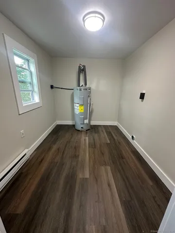 a view of a room with a workspace