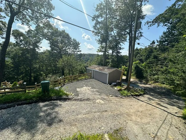 a view of backyard and entertaining space