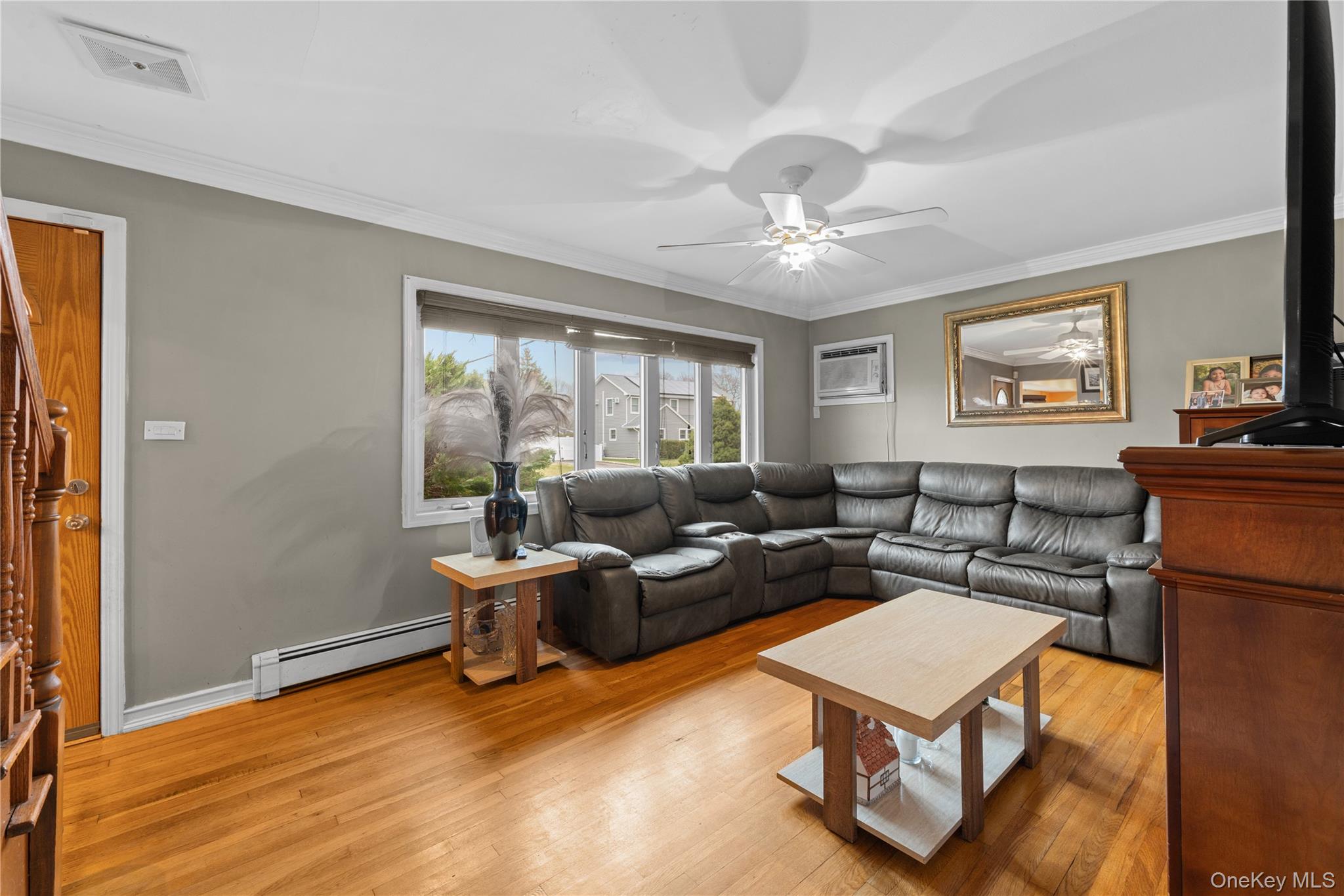 762 Buchanan Road East Meadow, NY 11554 - Photo 18 of 40 a living room with furniture a large window and a rug