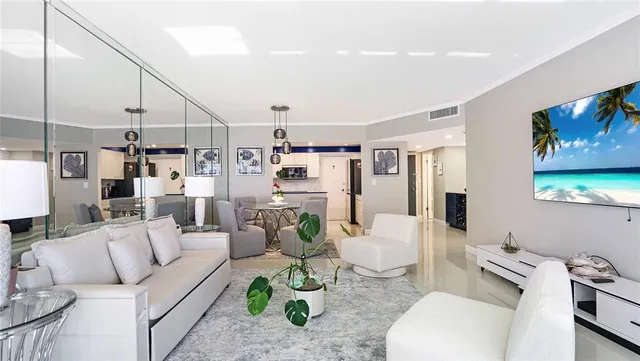 a spacious bedroom with a bed and a table