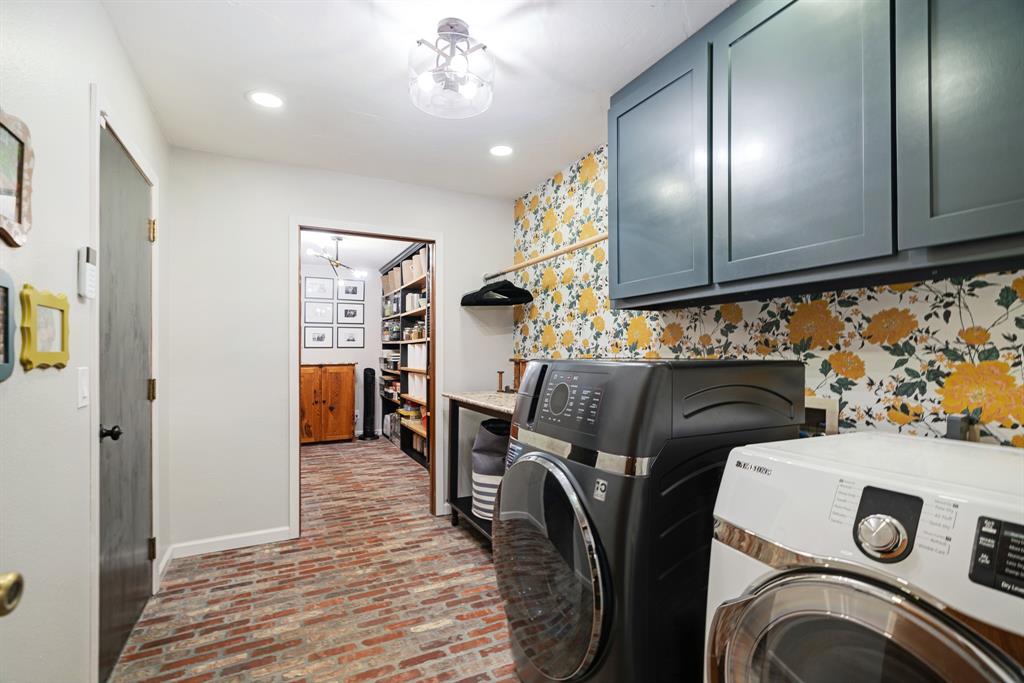 730 Cedar Creek Drive Reno, TX 75462 - Photo 10 of 28 a view of a storage & utility room with washer and dryer