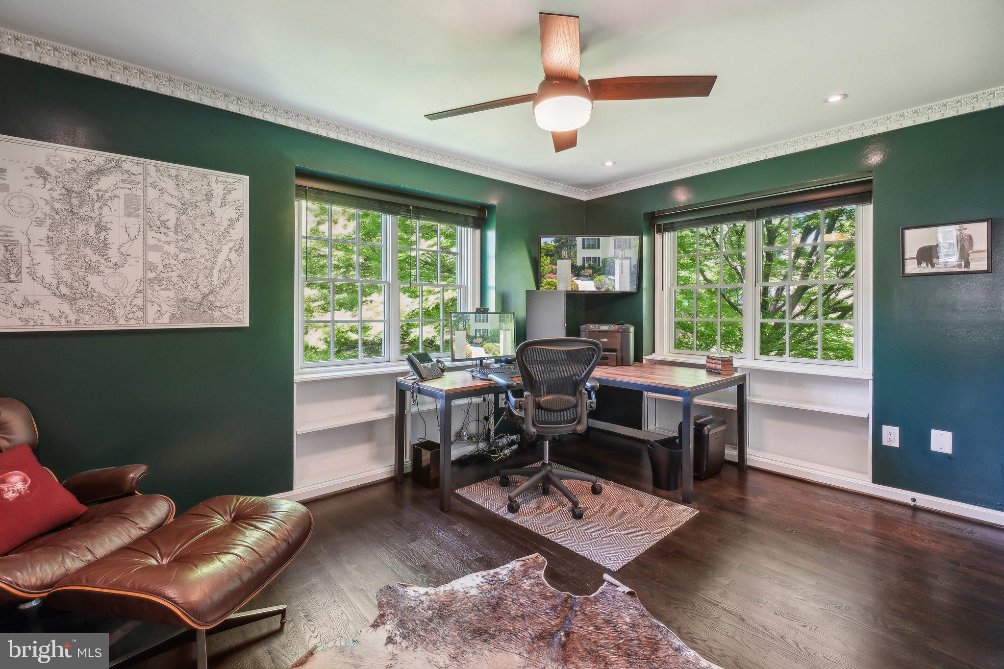 3626 Brandywine Street Northwest Washington, DC 20008 - Photo 32 of 42 a workspace with furniture and a window