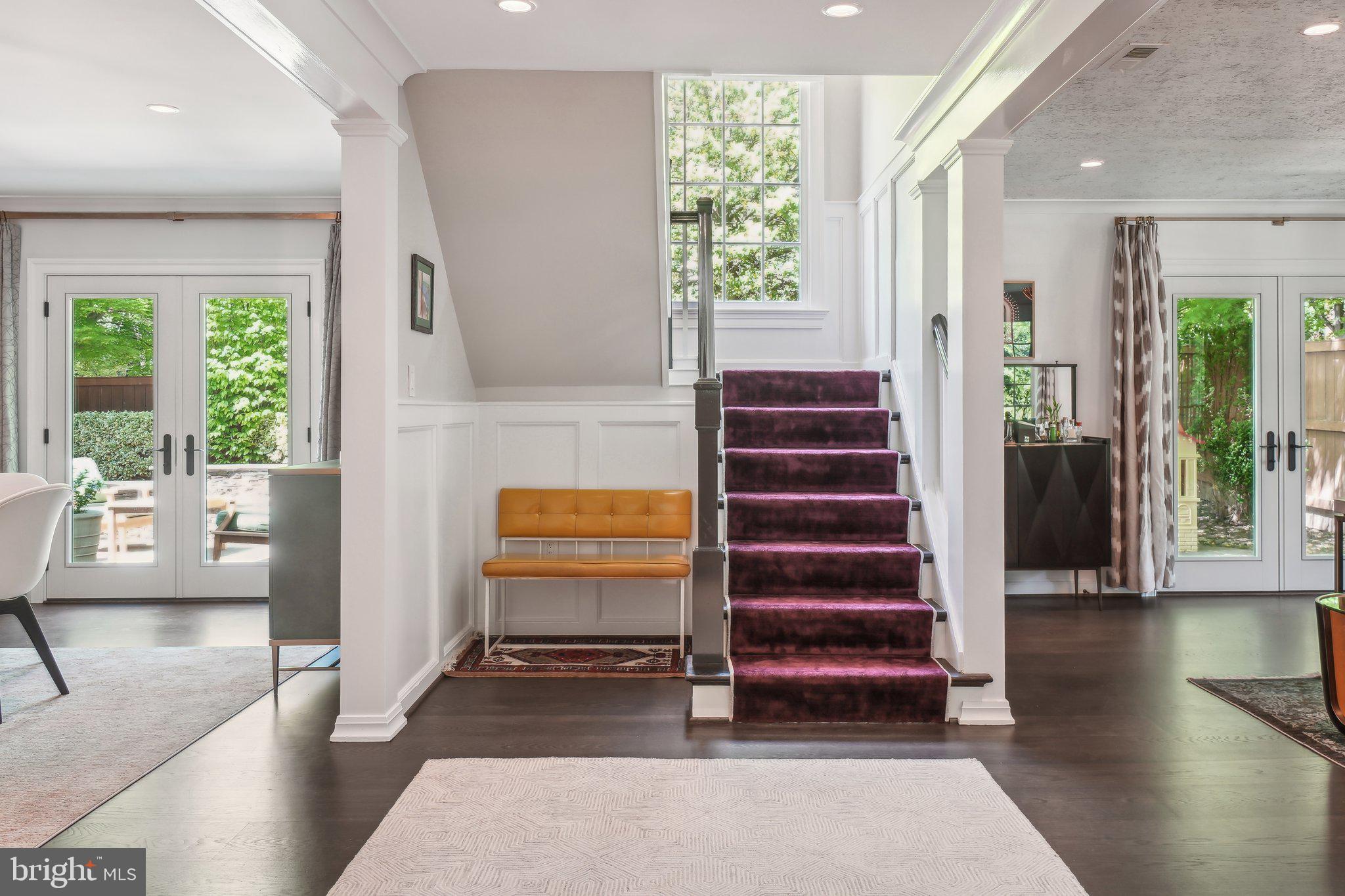 3626 Brandywine Street Northwest Washington, DC 20008 - Photo 5 of 42 a view of entryway and hall with wooden floor