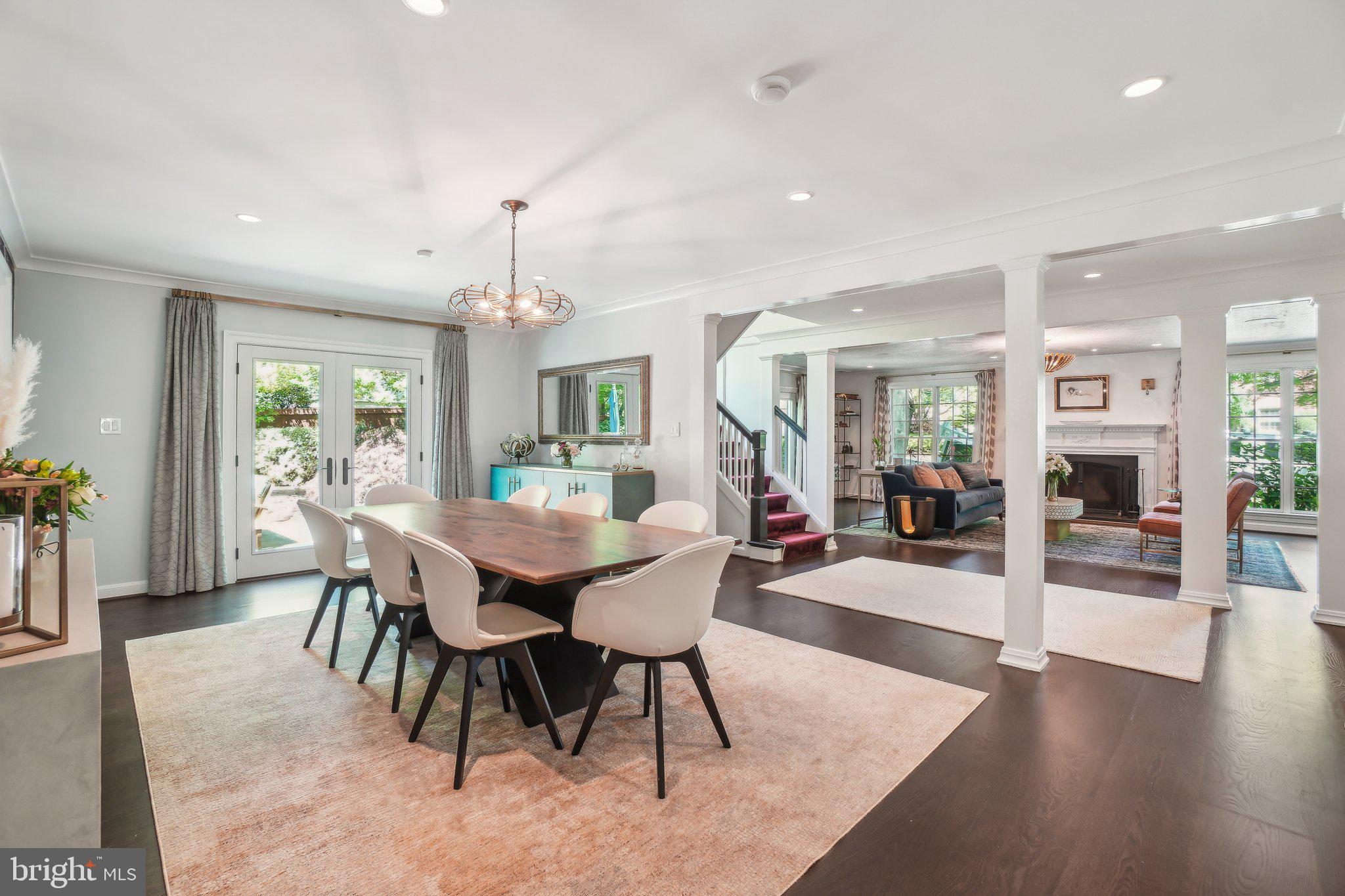 3626 Brandywine Street Northwest Washington, DC 20008 - Photo 7 of 42 a view of a dining room with furniture window and wooden floor