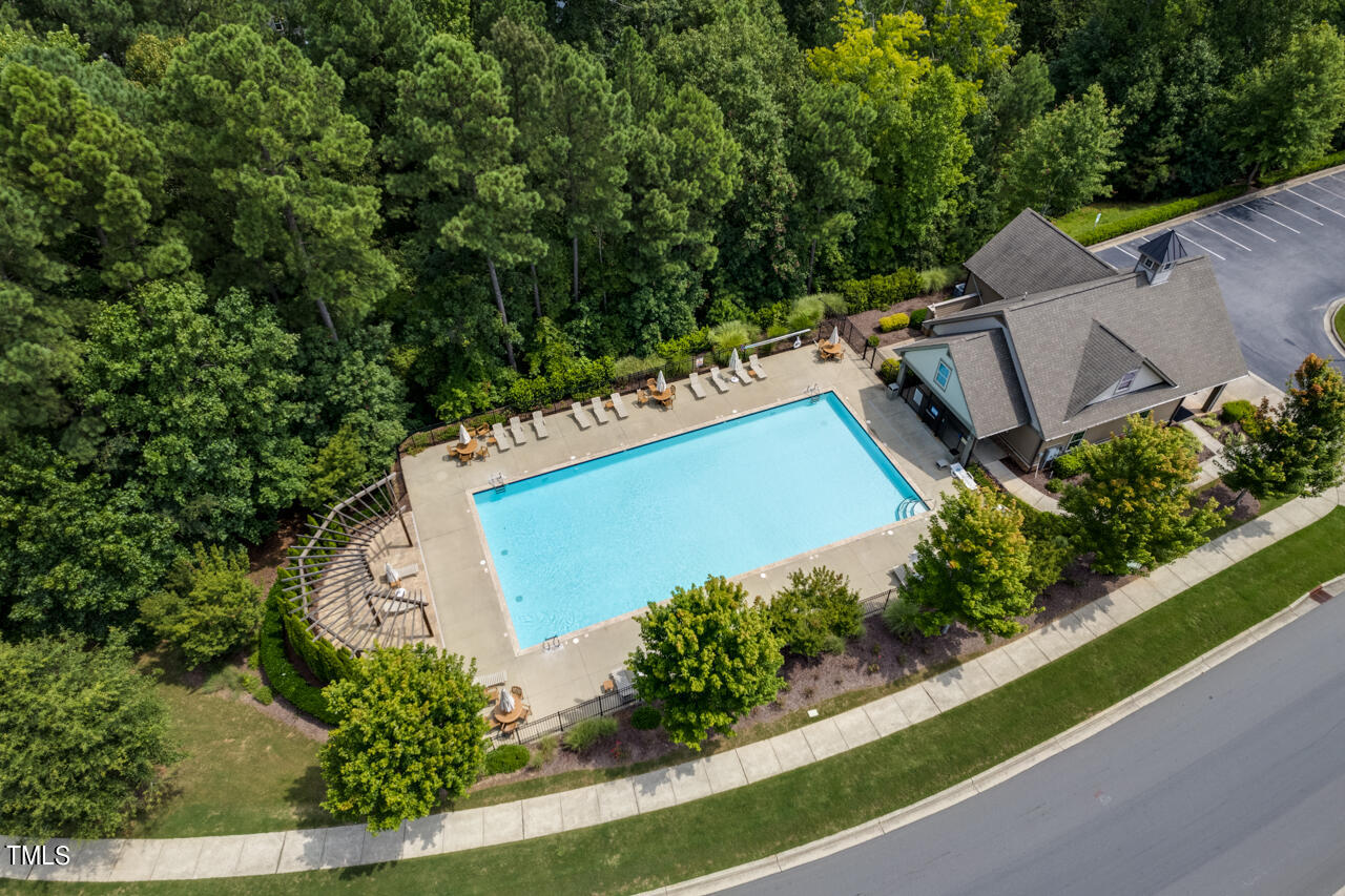 26 Intuition Circle Durham, NC 27705 - Photo 36 of 42 an aerial view of a house with a garden