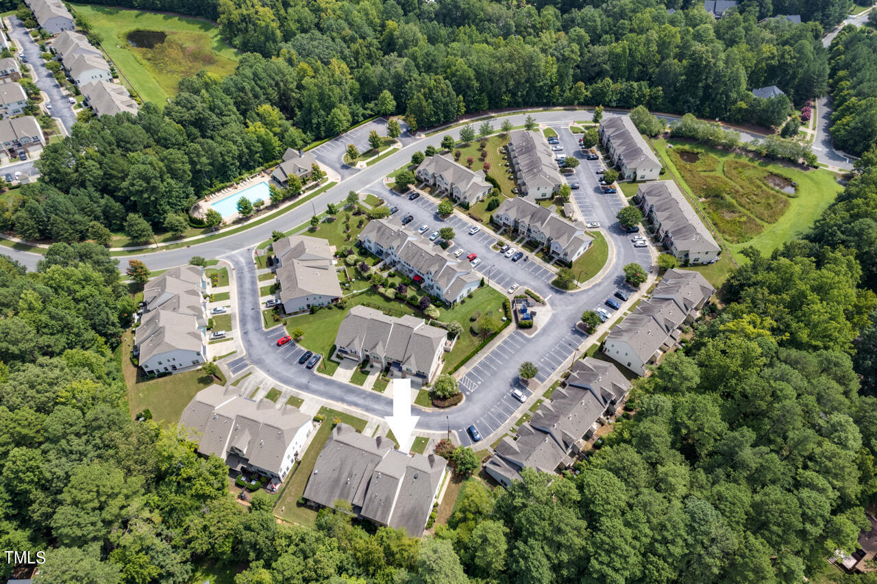 26 Intuition Circle Durham, NC 27705 - Photo 38 of 42 an aerial view of house with yard