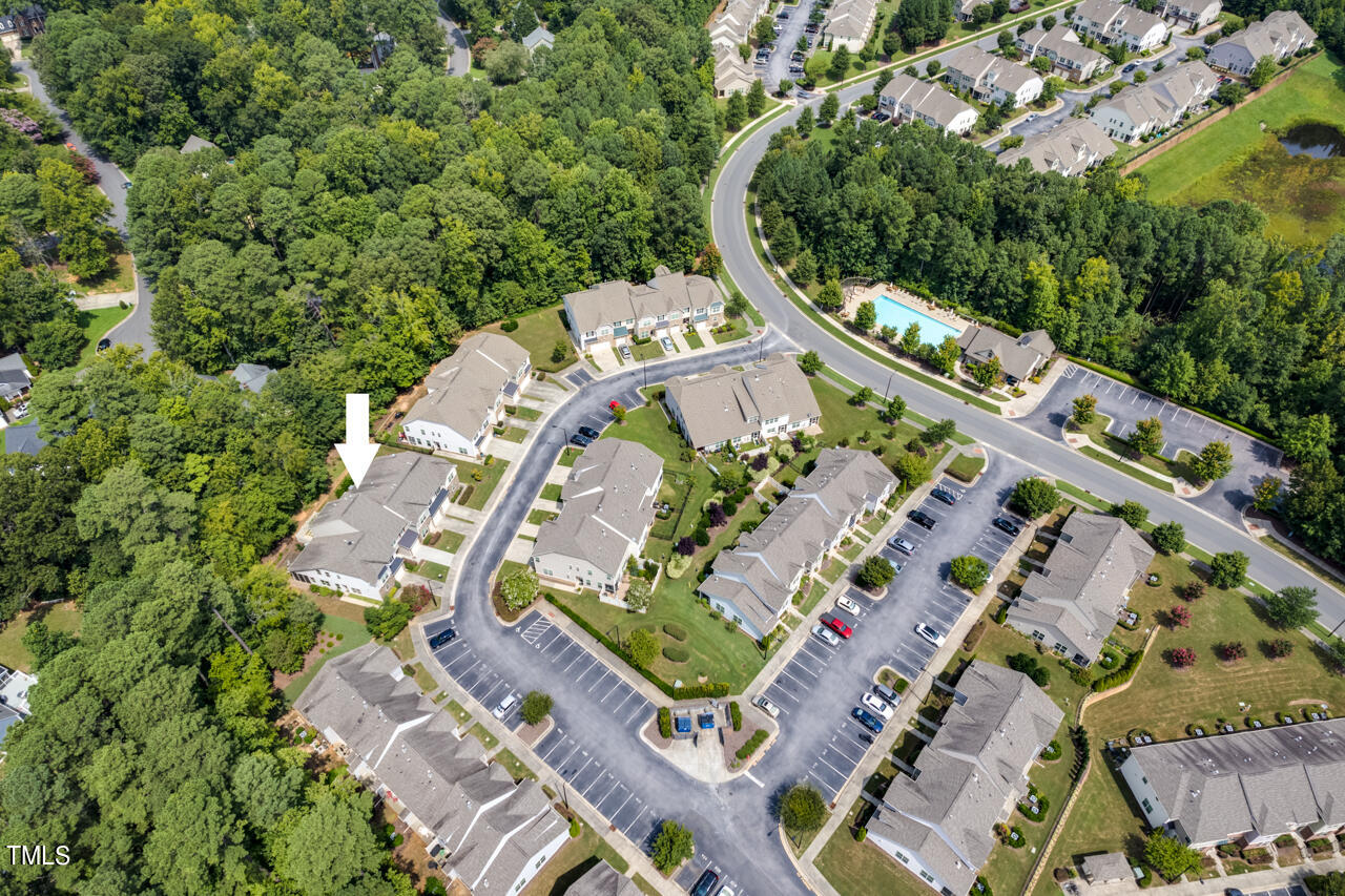26 Intuition Circle Durham, NC 27705 - Photo 39 of 42 an aerial view of a house with a yard