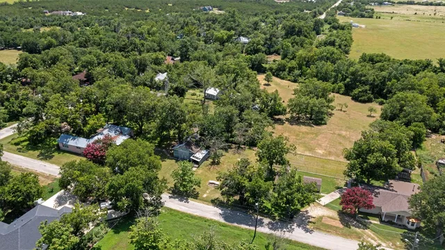 a view of a lake with a house