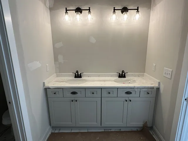 a view of a room with an empty space