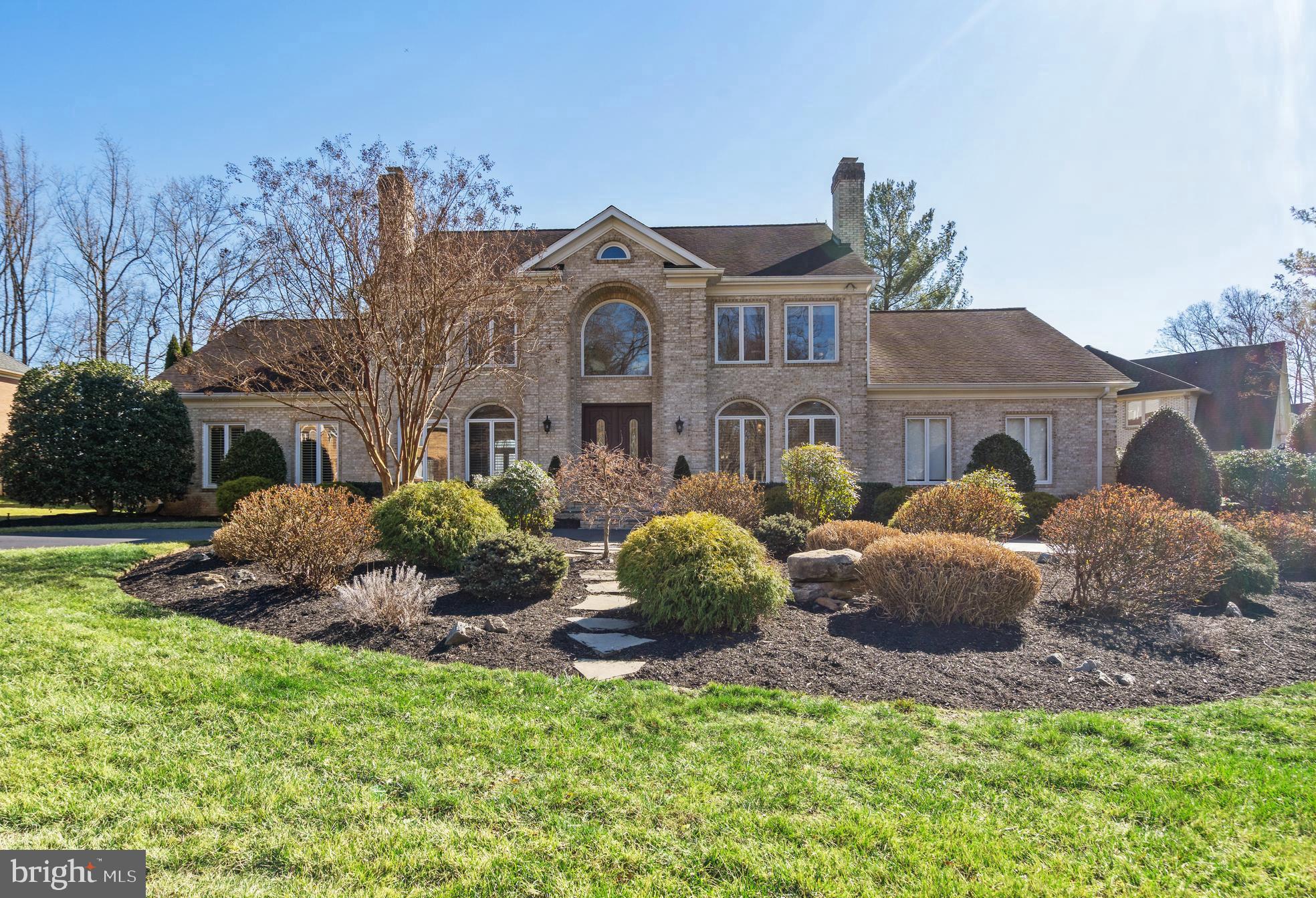 8611 Split Oak Circle Bethesda, MD 20817 - Photo 2 of 60 Front Exterior with Circular Driveway