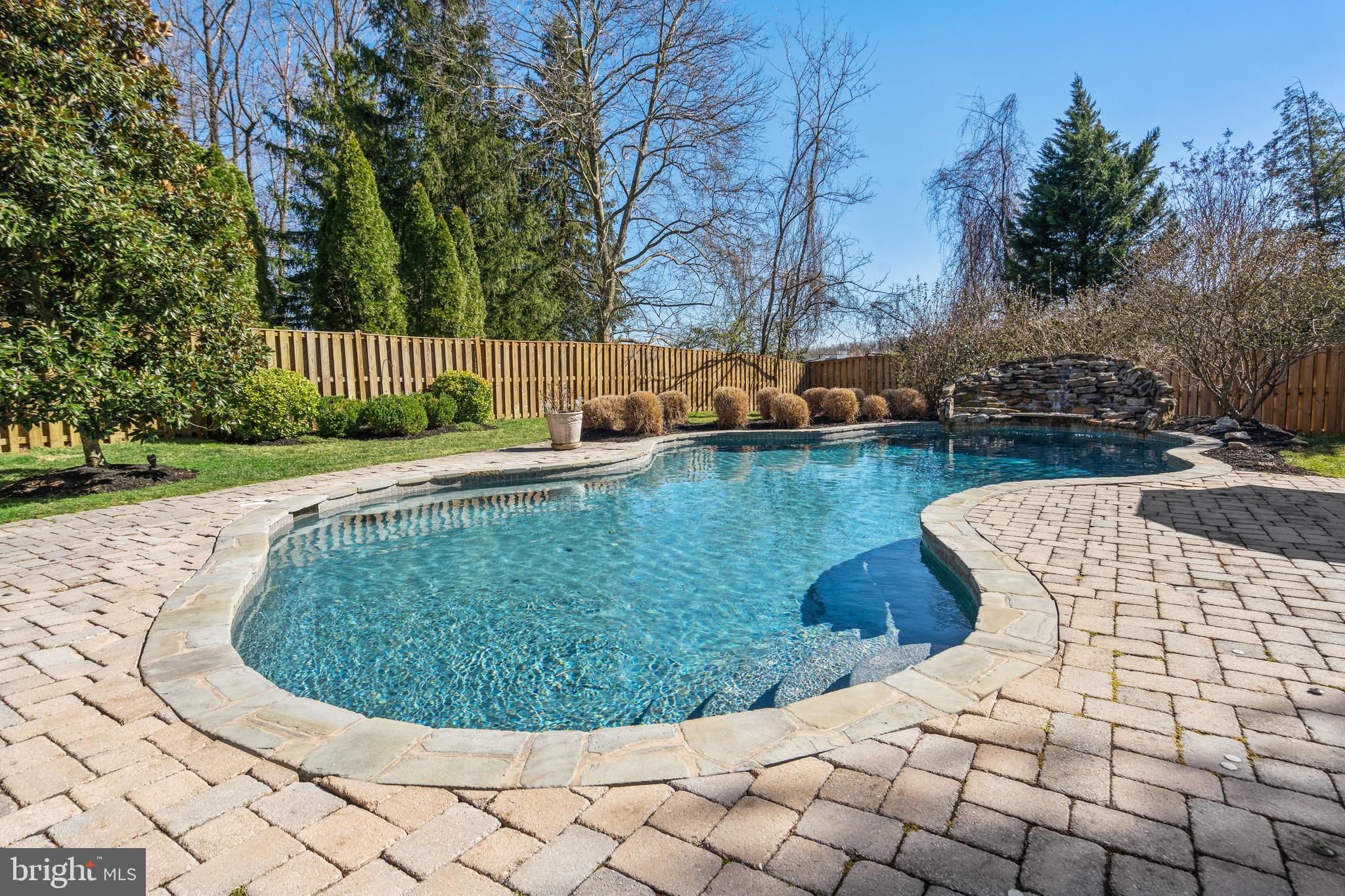 8611 Split Oak Circle Bethesda, MD 20817 - Photo 49 of 60 Saltwater pool with Water Fall
