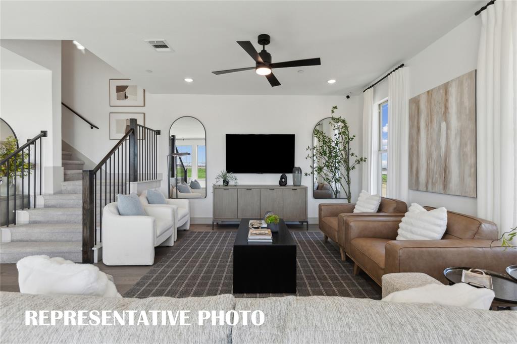 1017 Magdalena Way Midlothian, TX 76065 - Photo 3 of 18 a living room with furniture and a flat screen tv