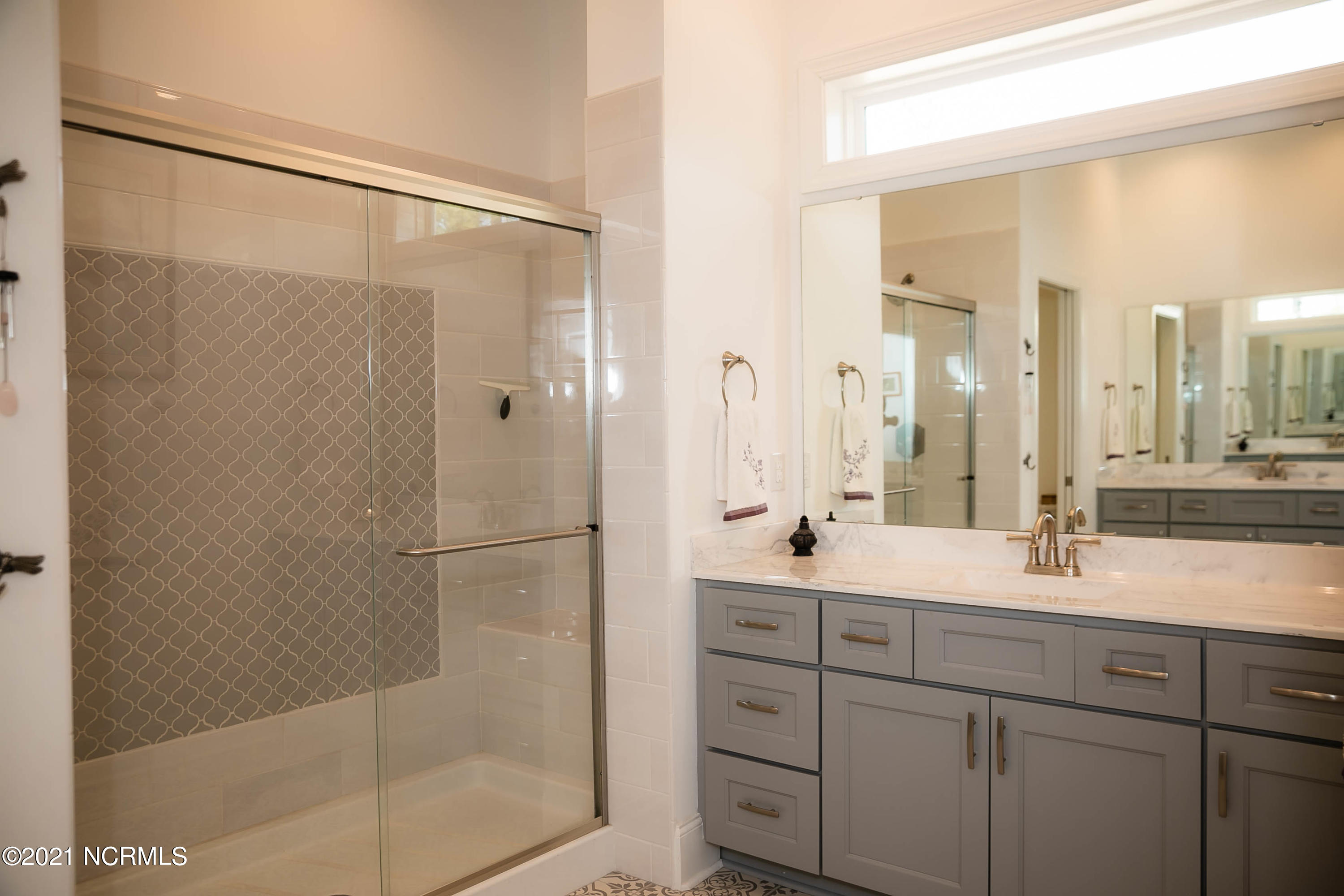 116 East Holly Ridge Road New Bern, NC 28562 - Photo 38 of 50 Spacious walk in shower