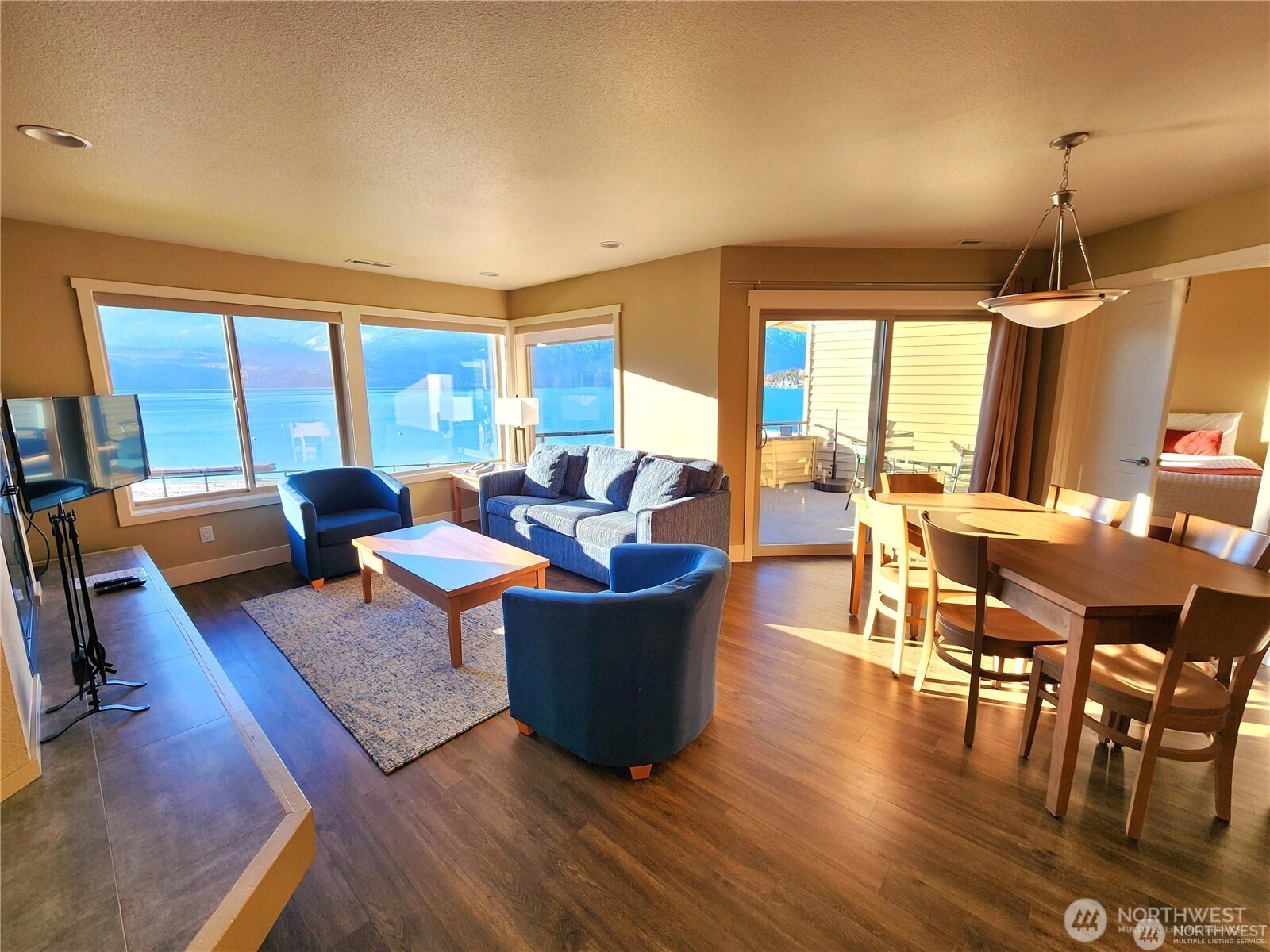 1 Lakeside 708-l Manson, WA 98831 - Photo 8 of 36 a living room with furniture and wooden floor