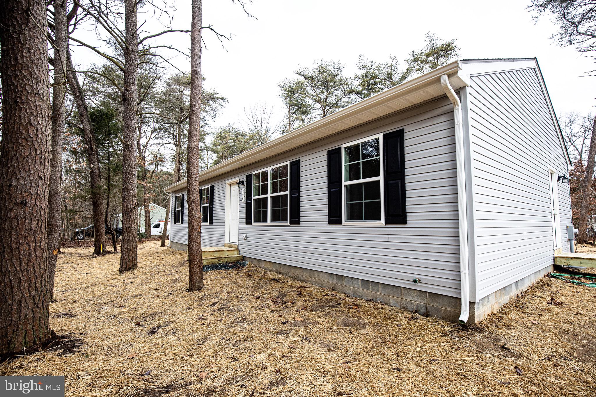 Front of house, pictured is a previous build.