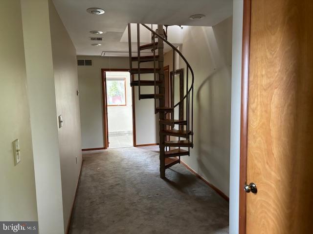 301 Clarks Pond Road Bridgeton, NJ 08302 - Photo 27 of 33 spiral staircase leading to third floor turret