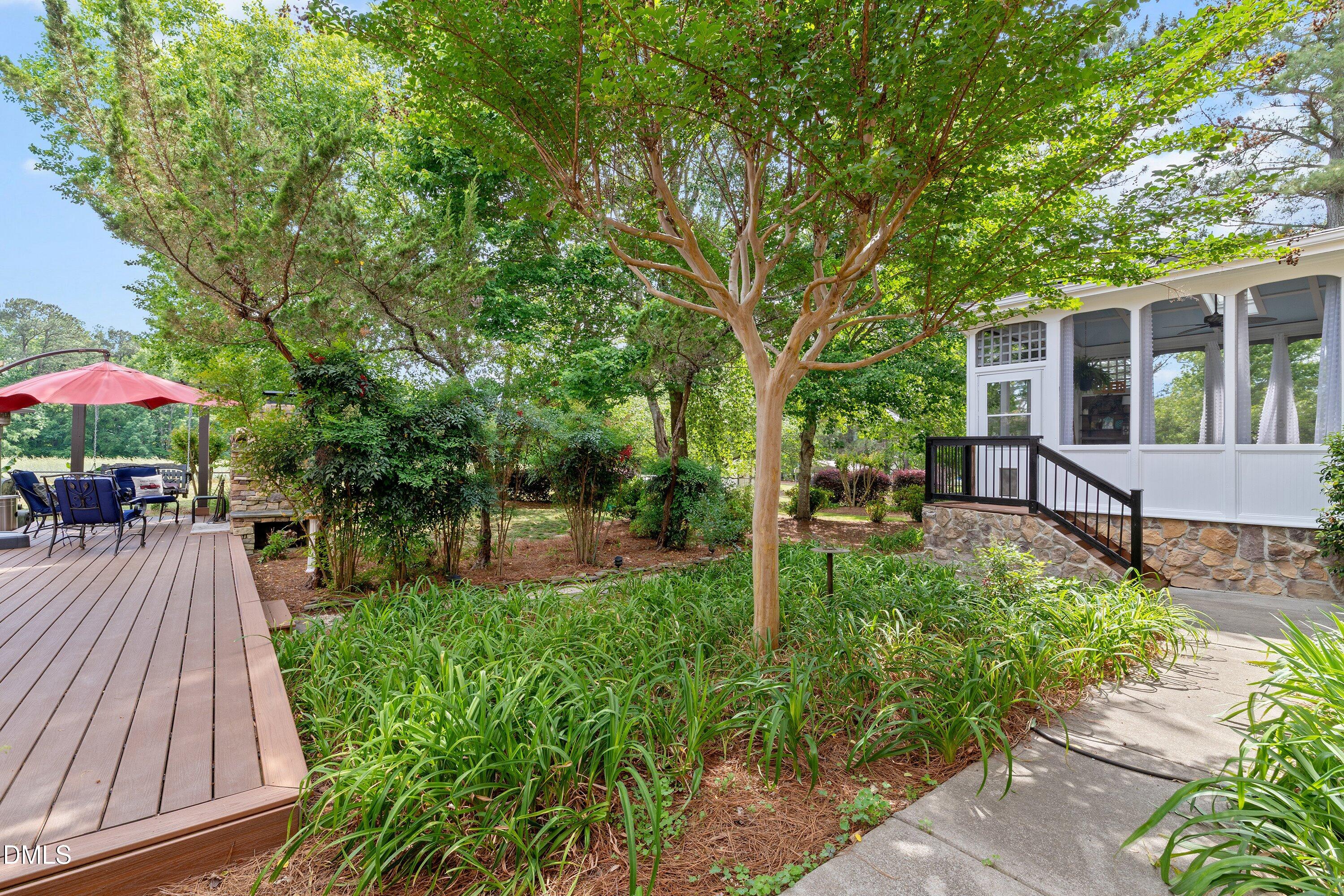 6612 Fowler Road Zebulon, NC 27597 - Photo 37 of 42 a view of a backyard with a patio