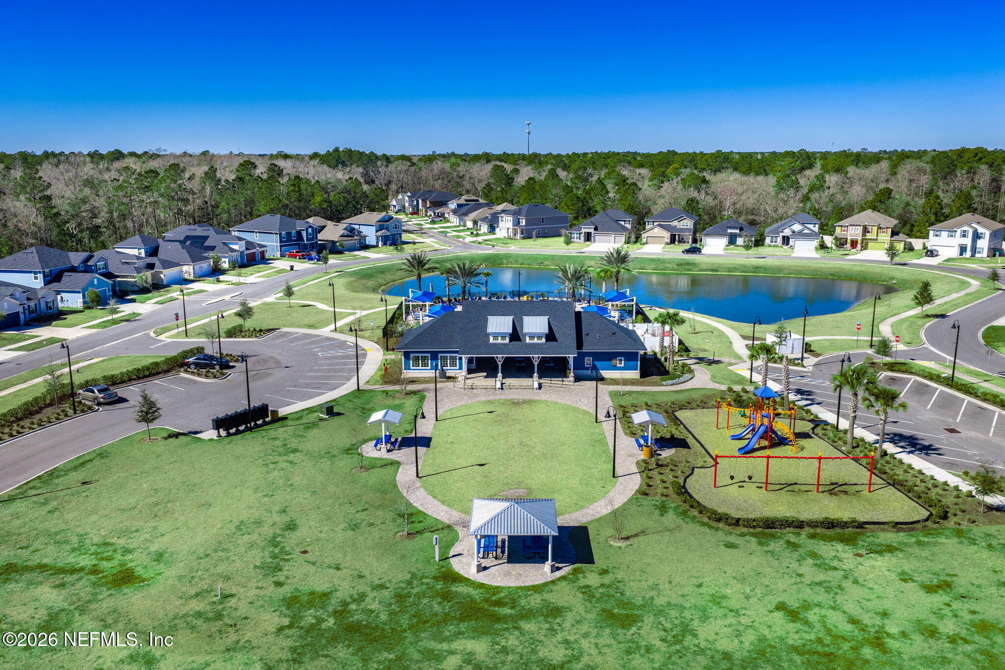 623 Ivory Palm Road Orange Park, FL 32073 - Photo 66 of 73 an aerial view of a house with outdoor space swimming pool